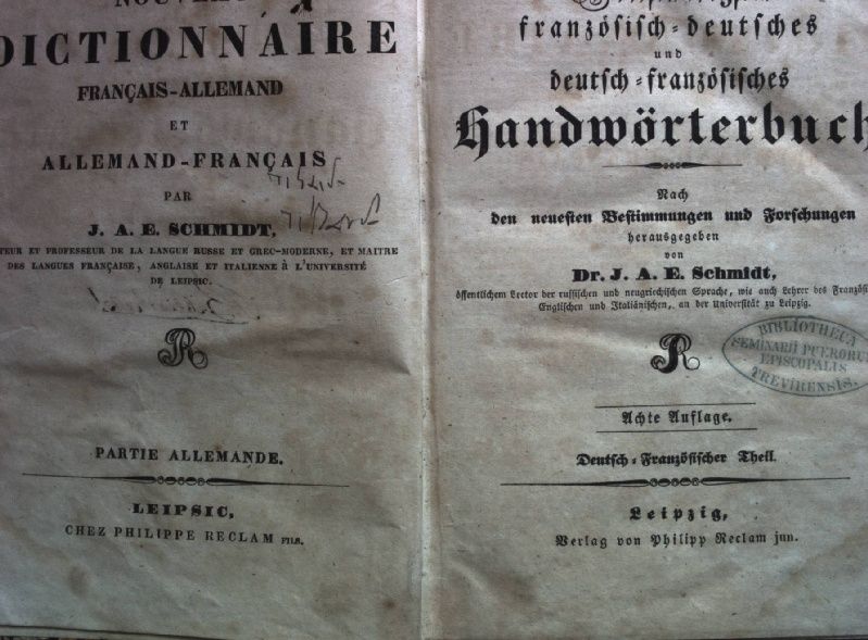 Vollständigstes französisch-deutsches und deutsch- französisches Handwörterbuch: DEUTSCH-FRANZÖSISCHER THEIL