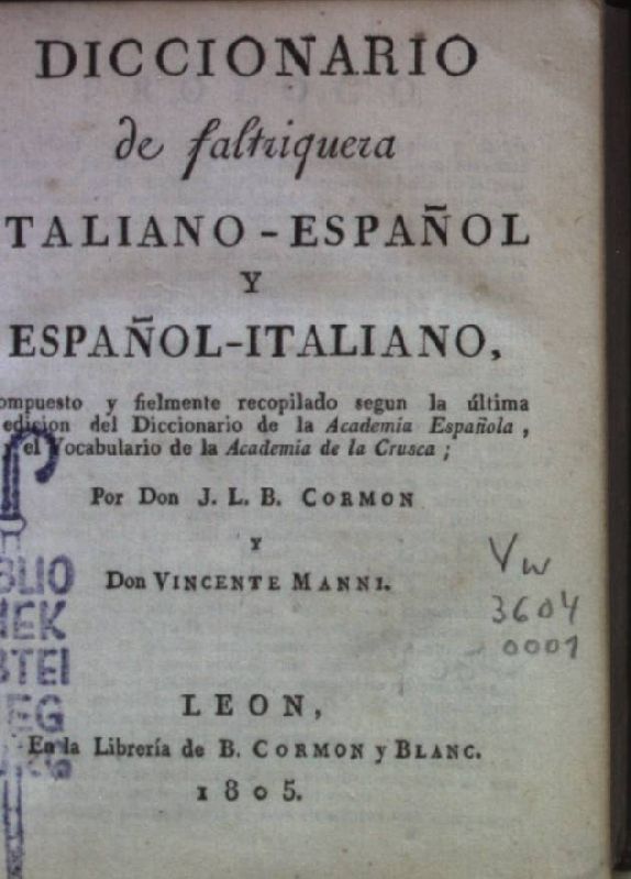 Diccionario de faltriquera Italiano-Espanol y Espanol-Italiano/ Dizionario Italiano-Spanguolo e Spanguolo-Italiano