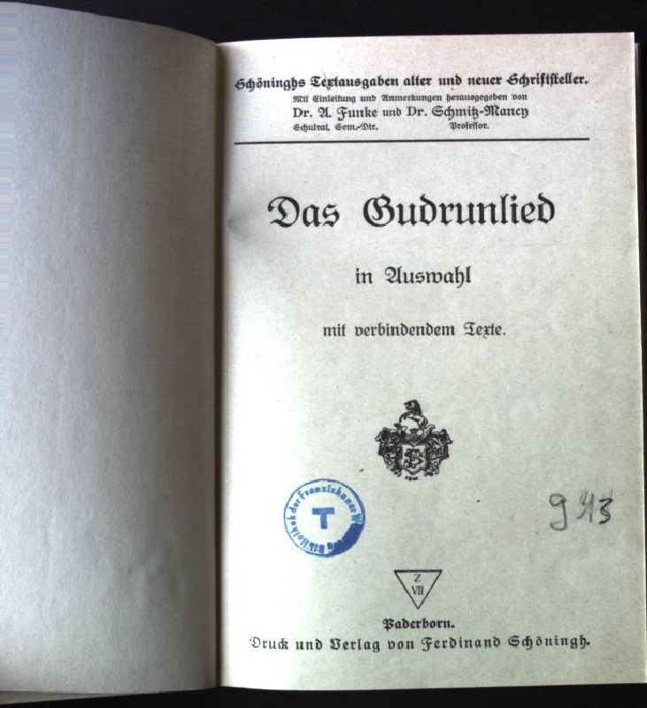Das Gudrunlied: in Auswahl