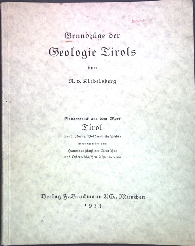 Grundzüge der Geologie Tirols