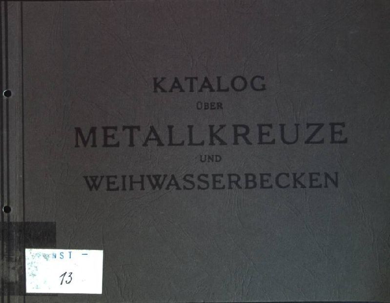 Katalog über Metallkreuze und Weihwasserbecken