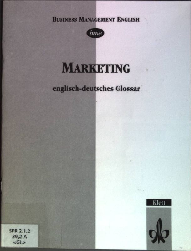 Marketing: Englisch-deutsches Glossar