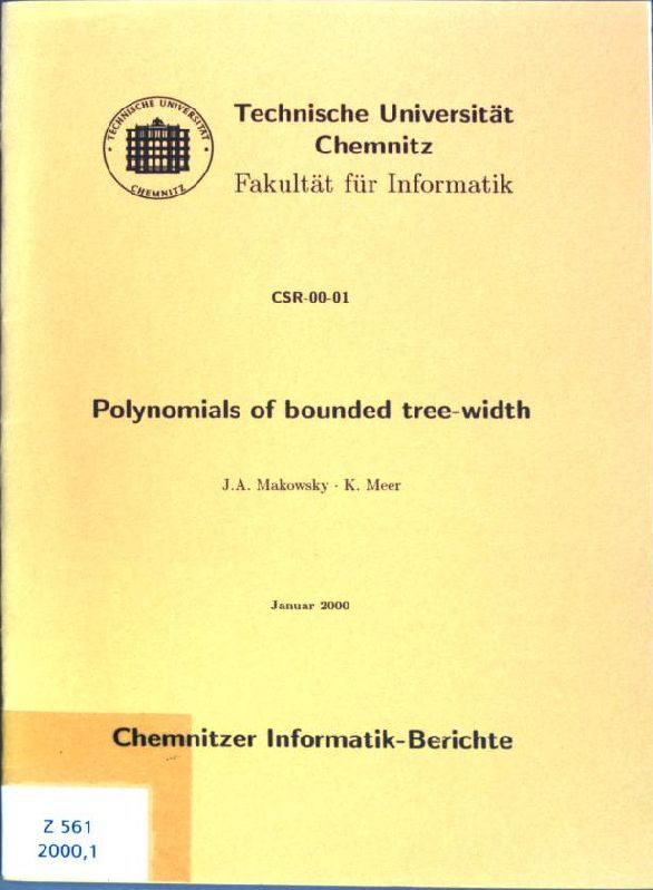Polynomials of bounded tree-width