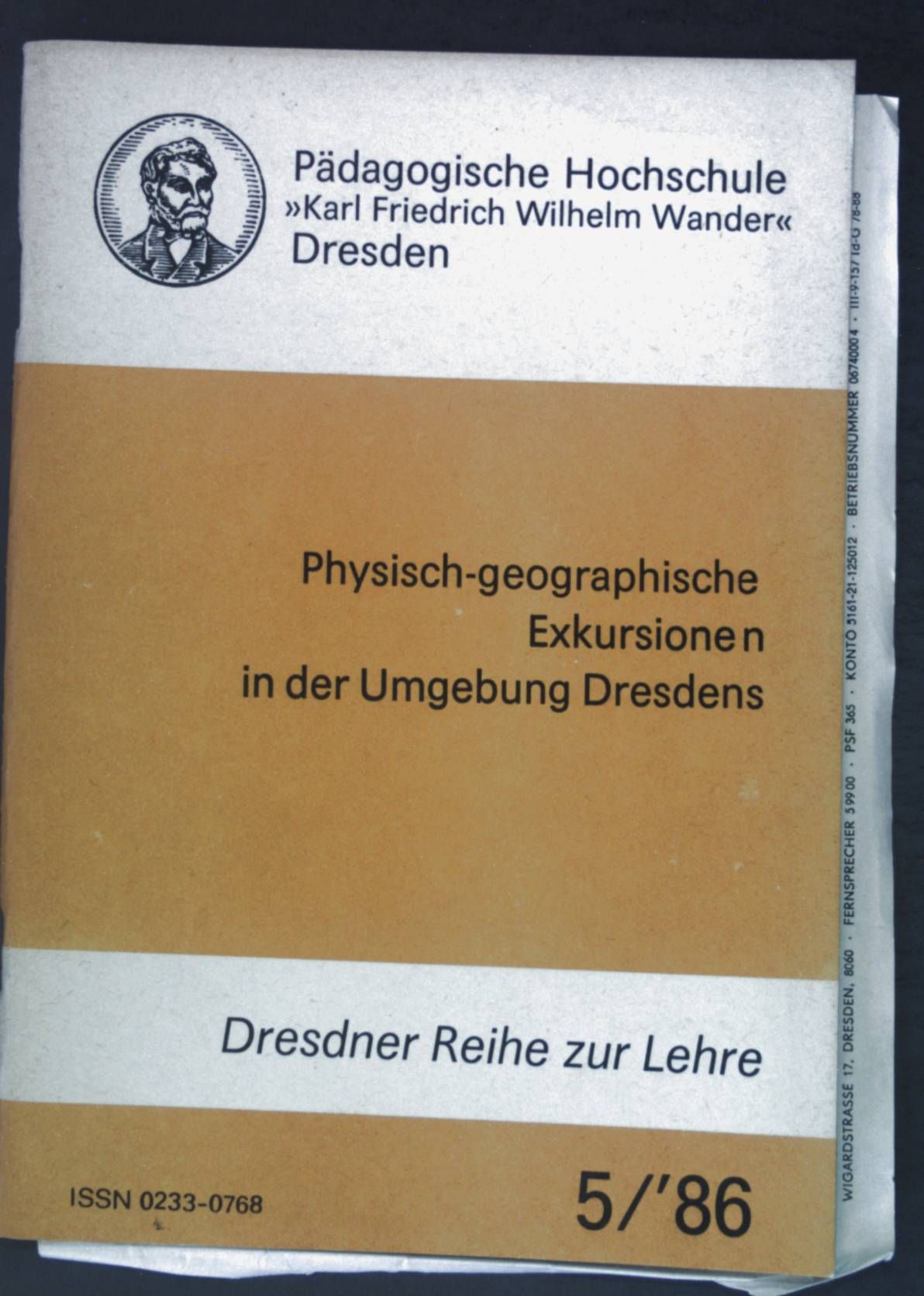 Physisch-geographische Exkursionen in der Umgebung Dresdens