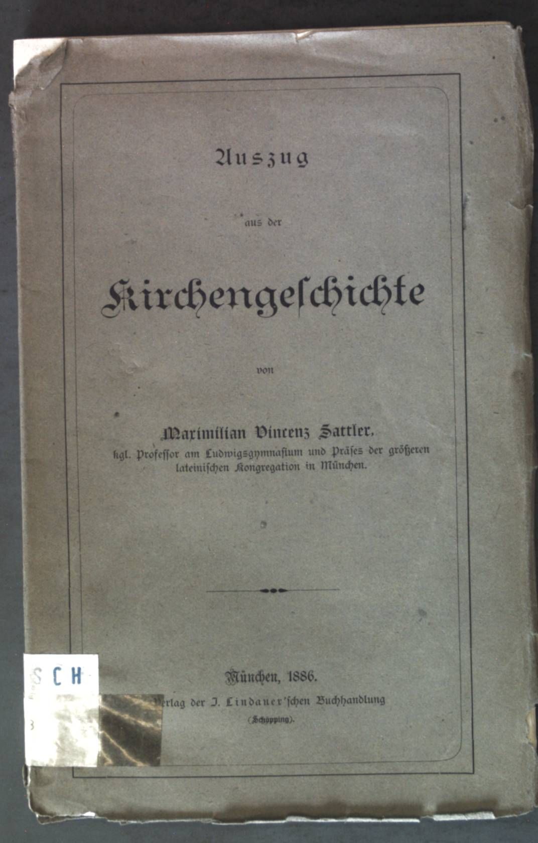 Auszug aus der Kirchengeschichte