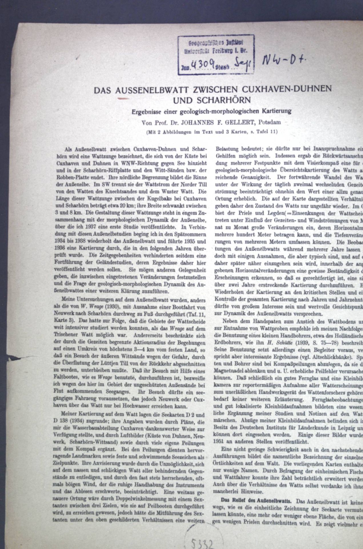 Das Aussenelbwatt zwischen Cuxhaven-Duhnen und Scharhörn