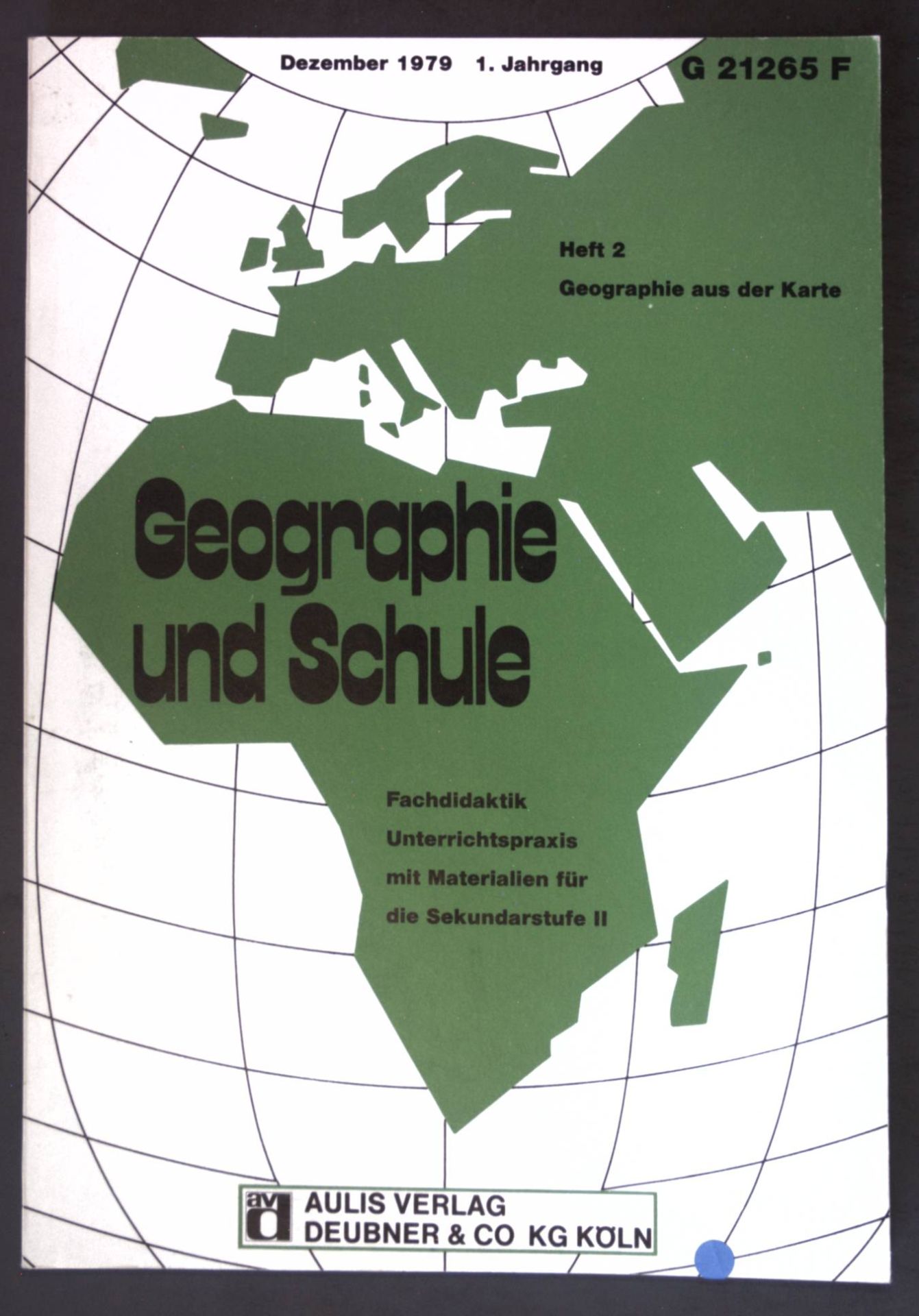 Die Karte als geographischer Informationsträger - in: Heft 2 Geographie und Schule - Deutschland