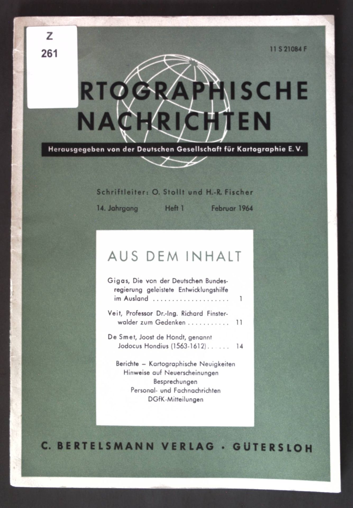 Joost de Hondt, genannt Jodocus Hondius (1563-1612) - in: 14. Jg. Heft 1 Kartographische Nachrichten