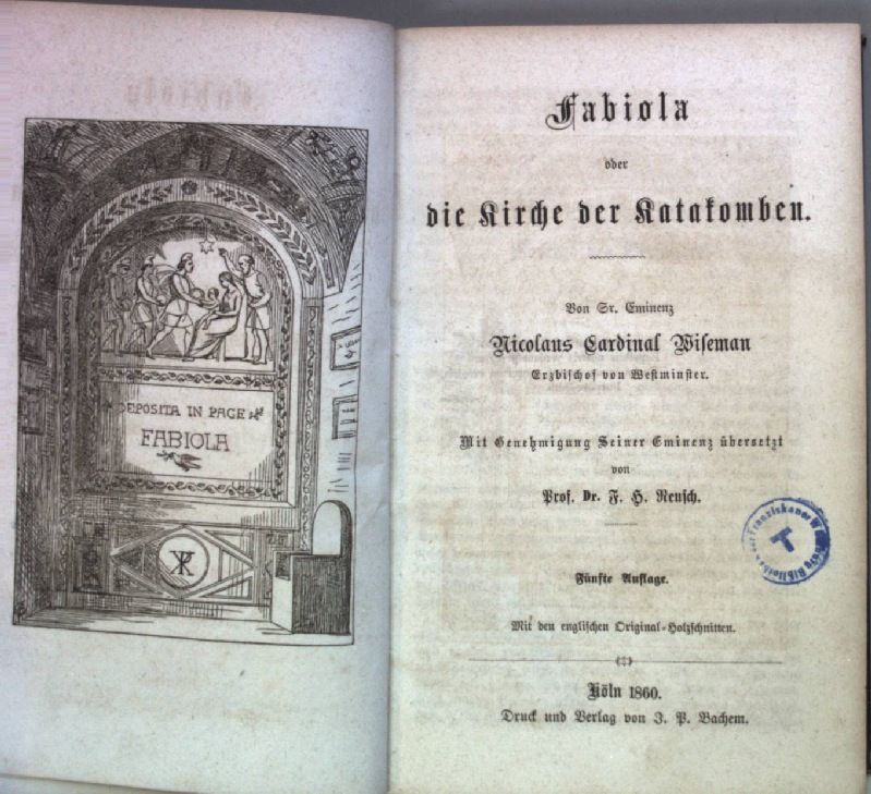 Fabiola oder die Kirche der Katakomben
