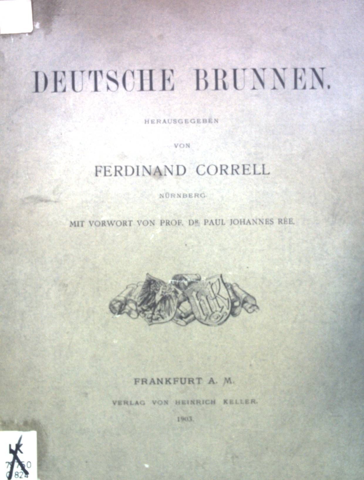Deutsche Brunnen, Komplette Mappe mit 30 Bild Tafeln