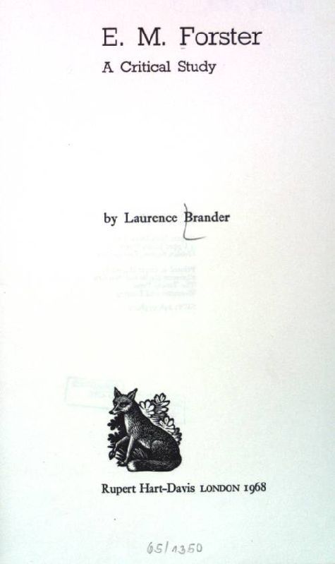 E.M.Forster: A Critical Study