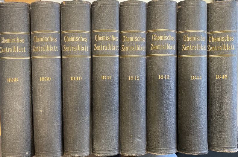Pharmaceutisches Central-Blatt (KONVOLUT aus 8 Jährgängen) - Jg. 9 (1838) - Jg. 16 (1845)