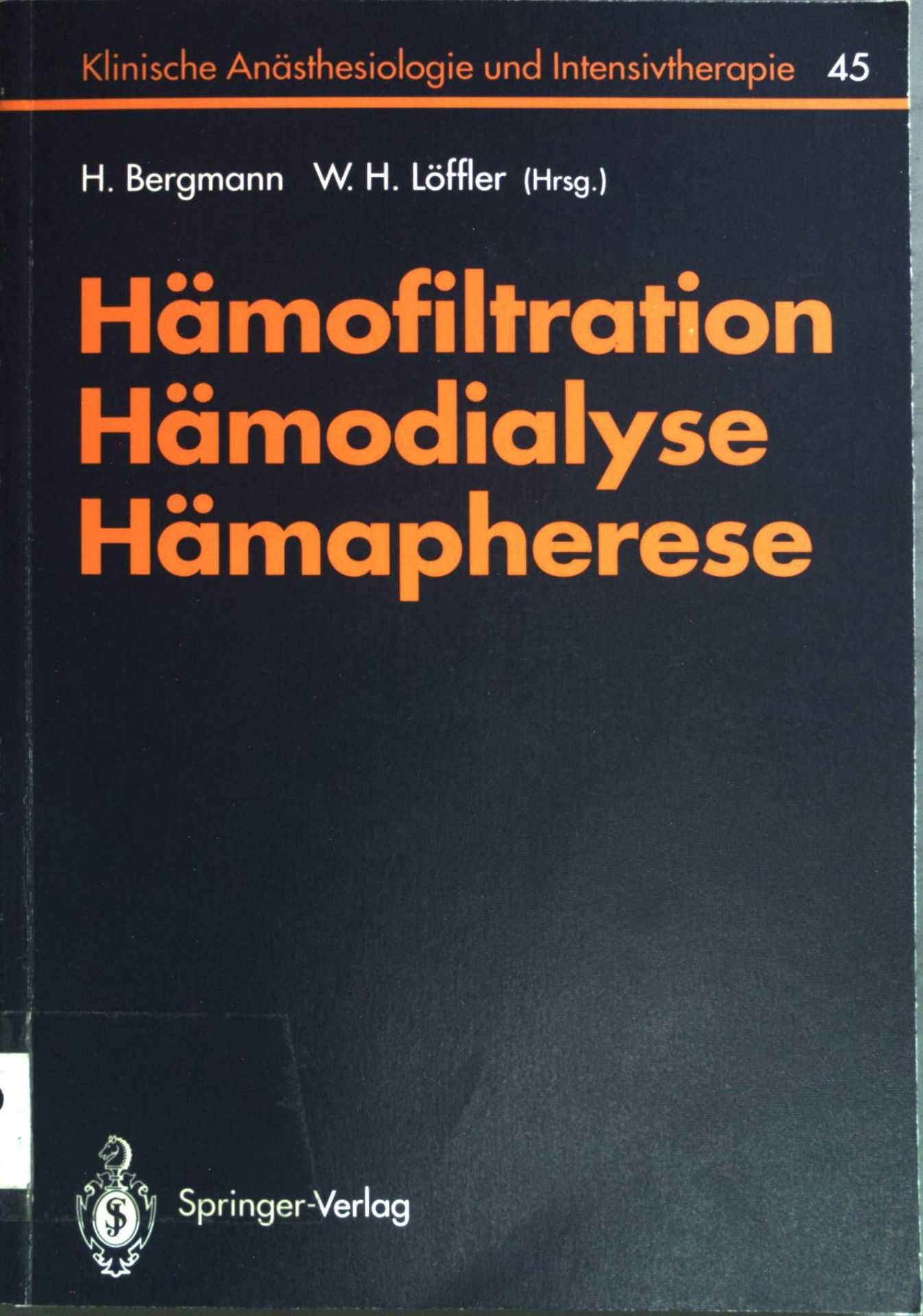 Hämofiltration, Hämodialyse, Hämapherese