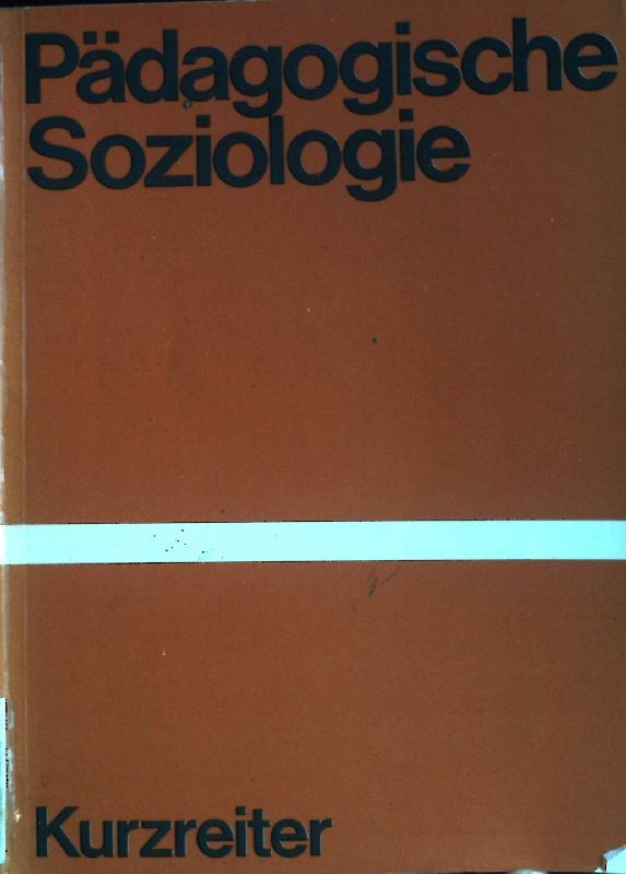 Pädagogische Soziologie
