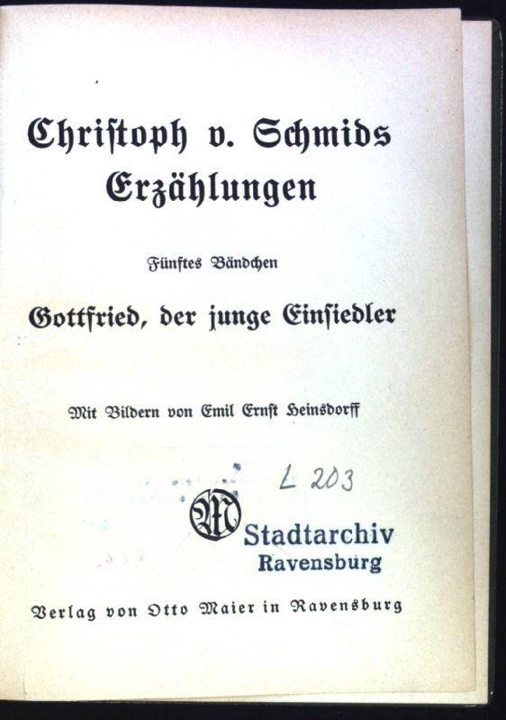 Gottfried, der junge Einsiedler
