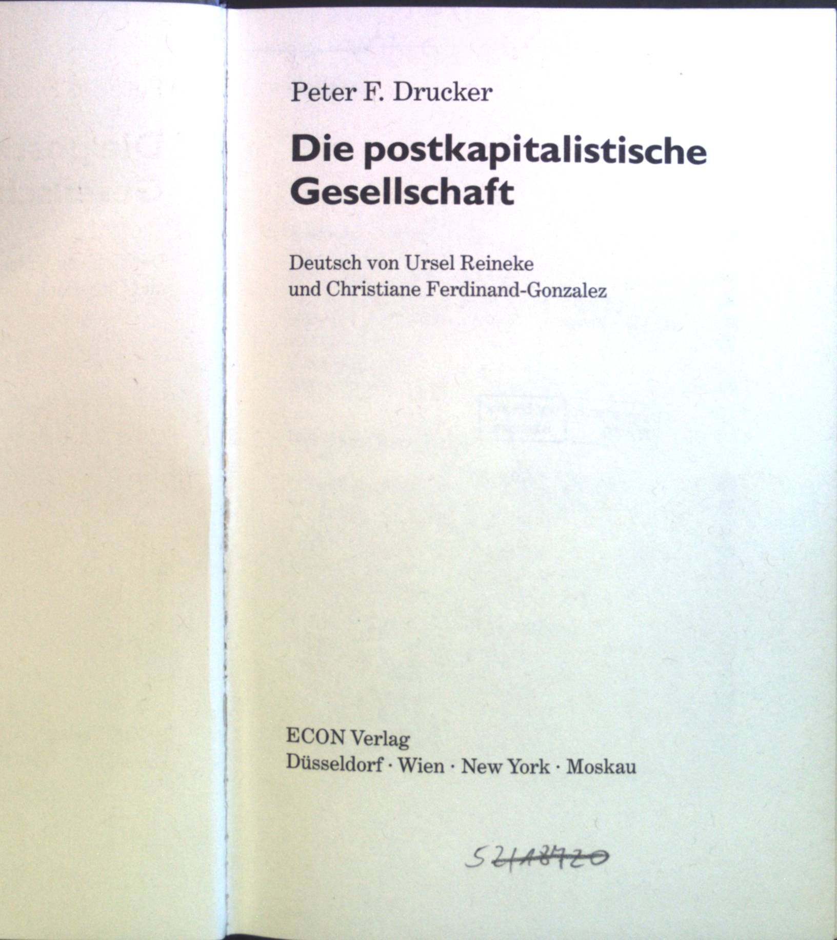 Die postkapitalistische Gesellschaft