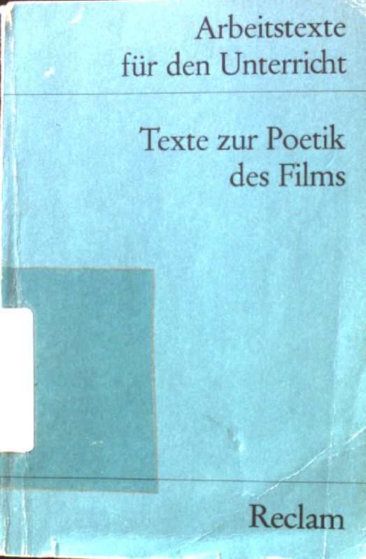 Texte zur Poetik des Films