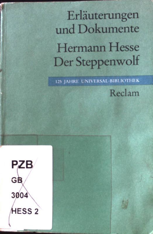 Hermann Hesse, Der Steppenwolf