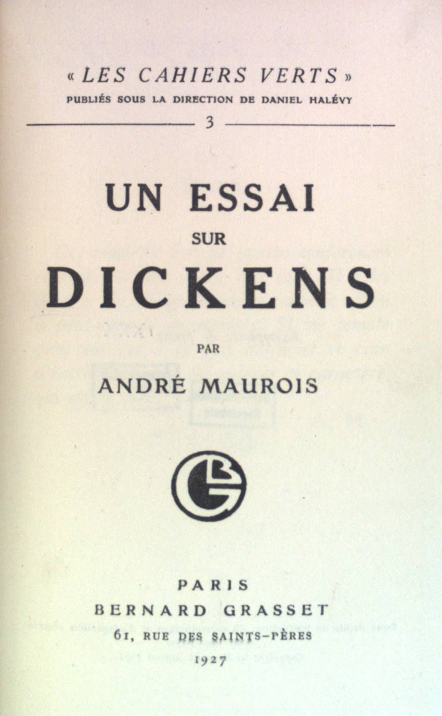 Un essai sur dickens