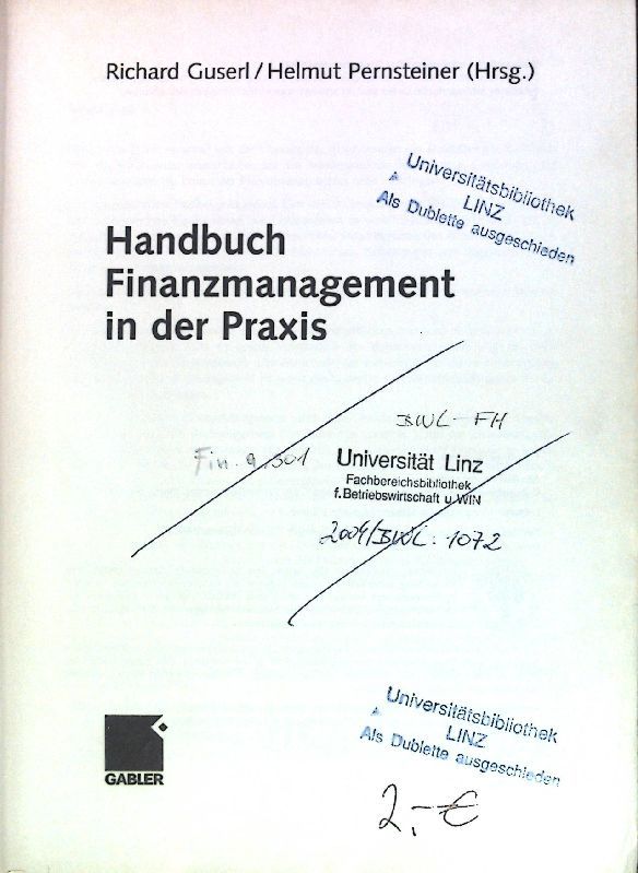 Handbuch Finanzmanagement in der Praxis