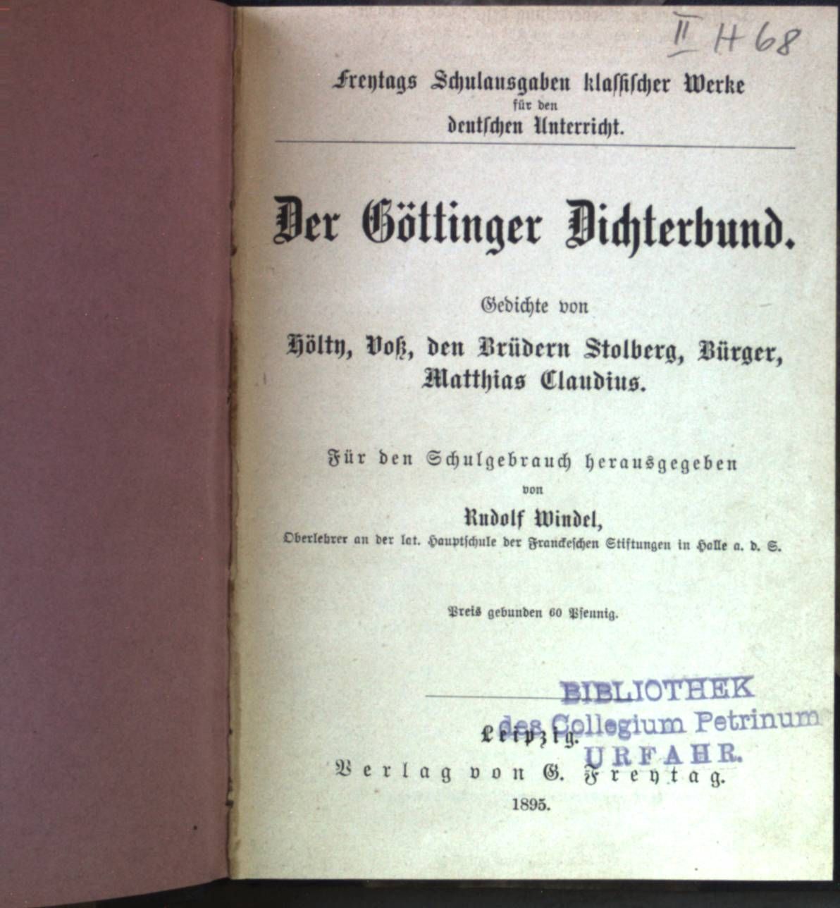 Der Göttinger Dichterbund