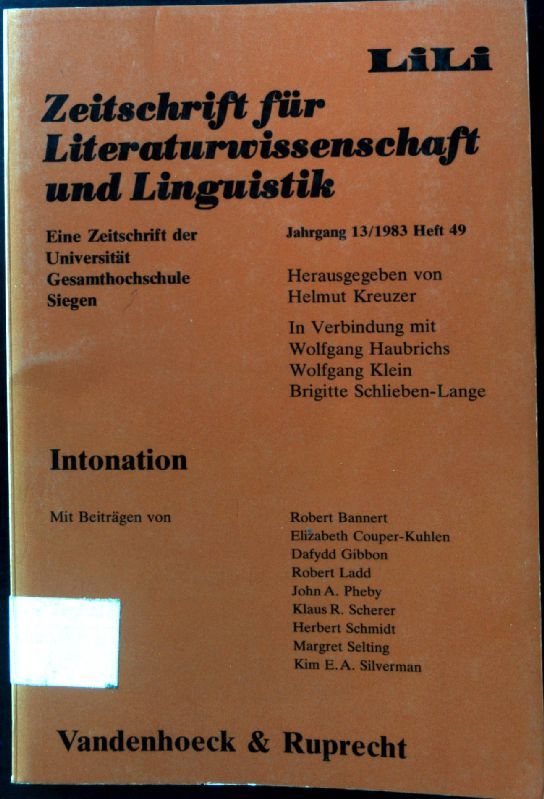 Intonation