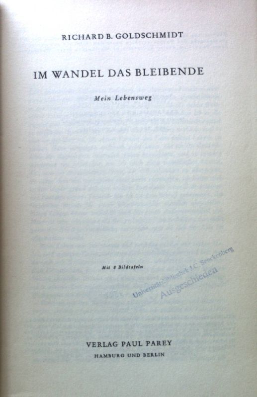 Im Wandel das Bleibende : Mein Lebensweg