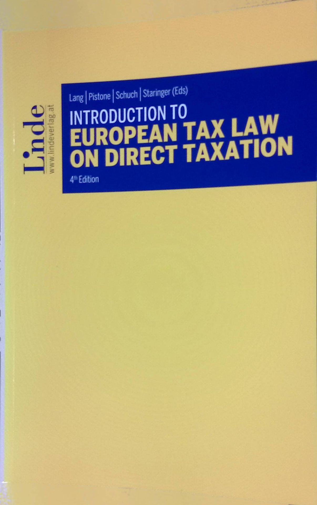 Introduction to European Tax Law on Direct Taxation