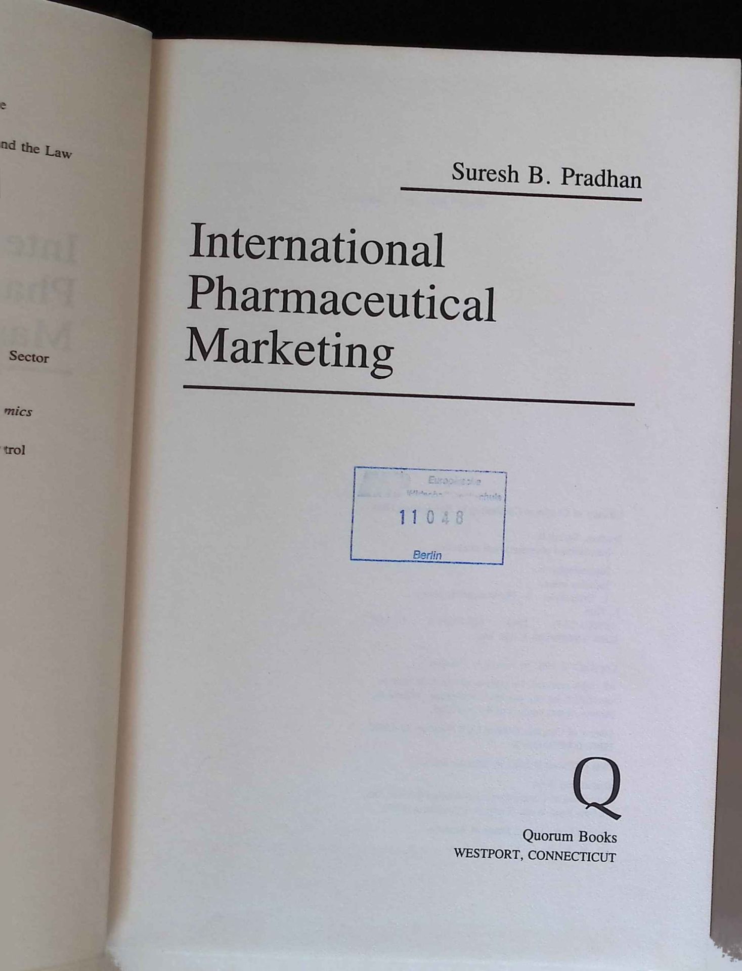 International Pharmaceutical Marketing
