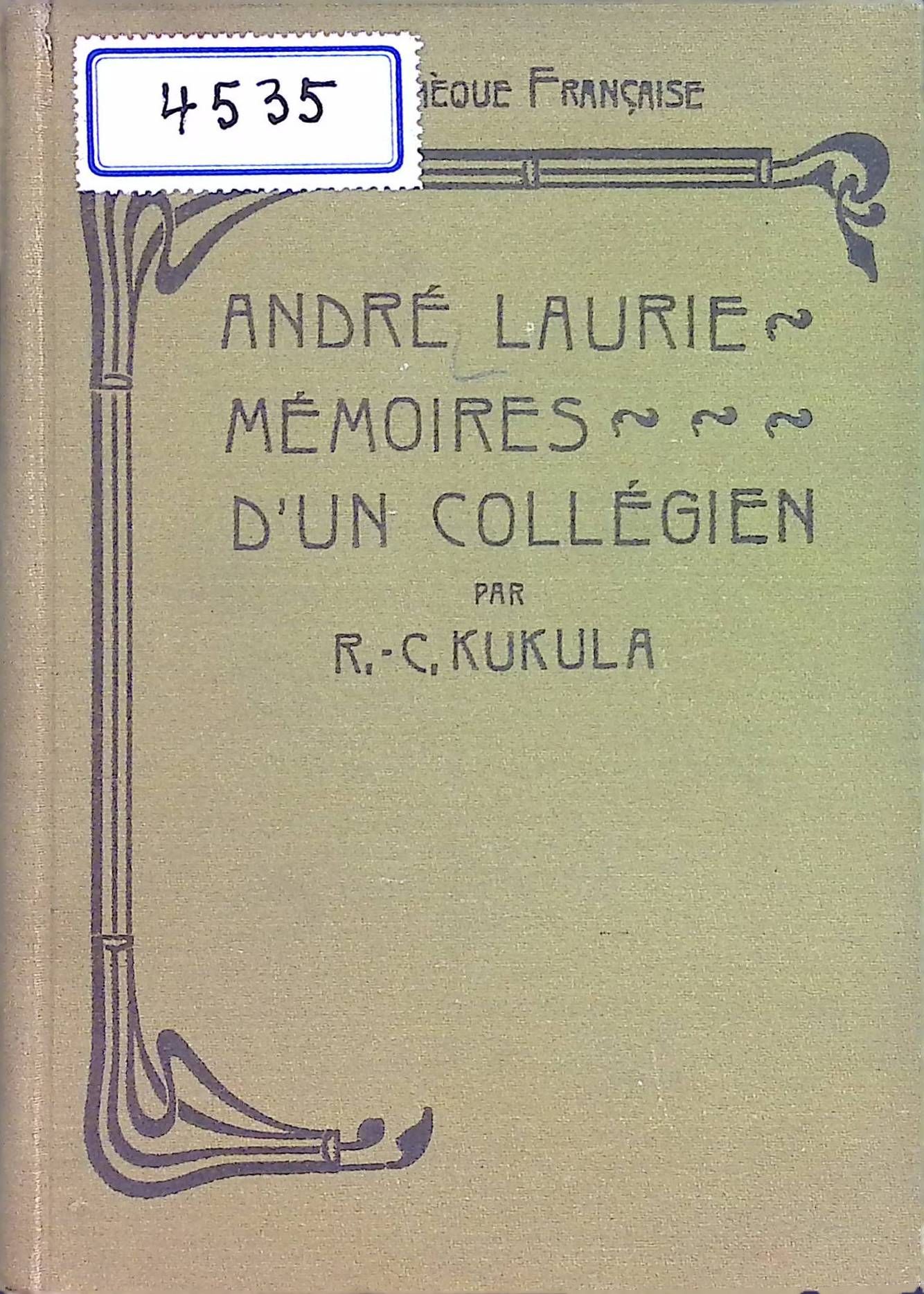 André Laurie: Mémoires d'un collégien