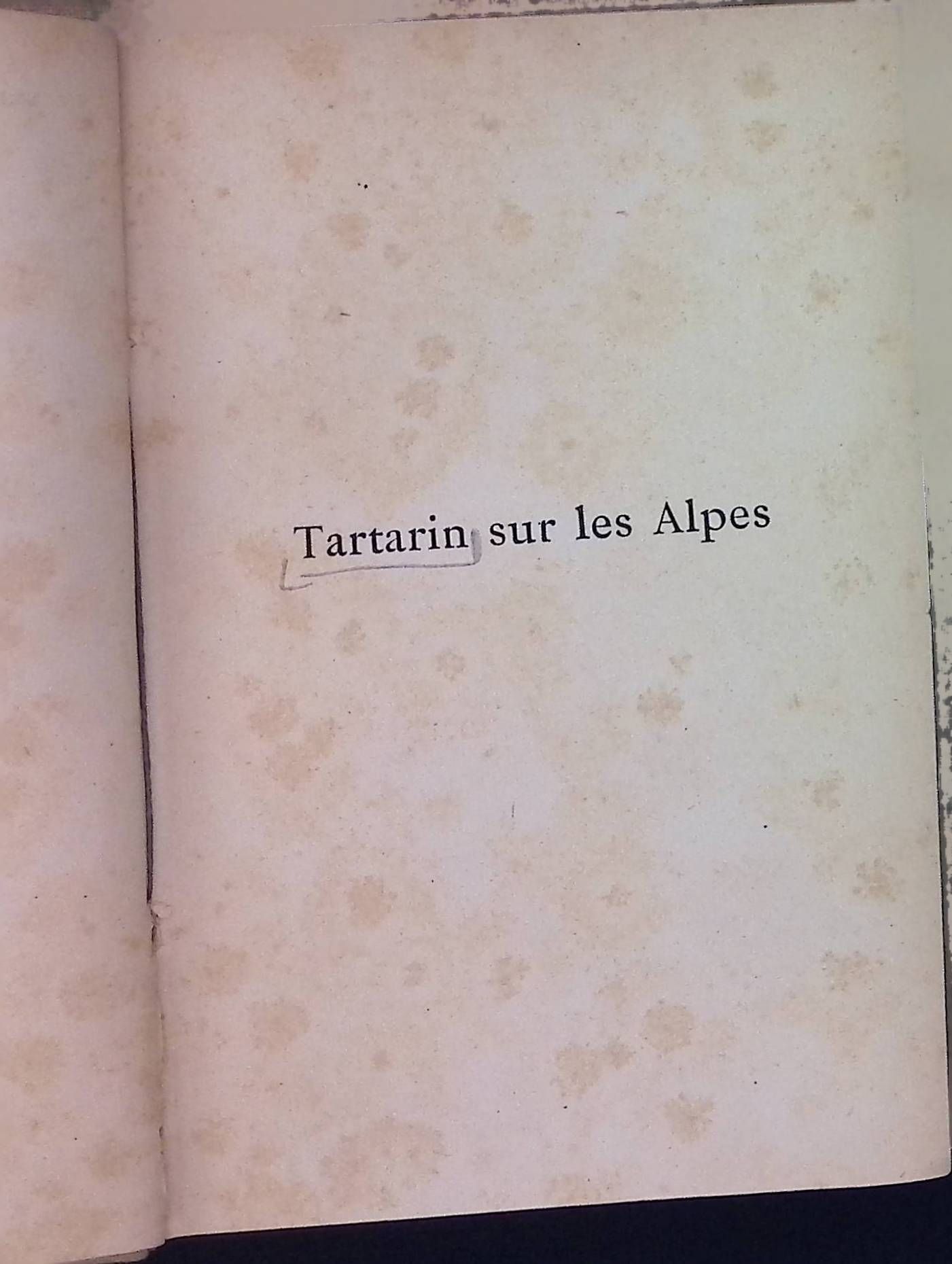 Tartarin sur les Alpes