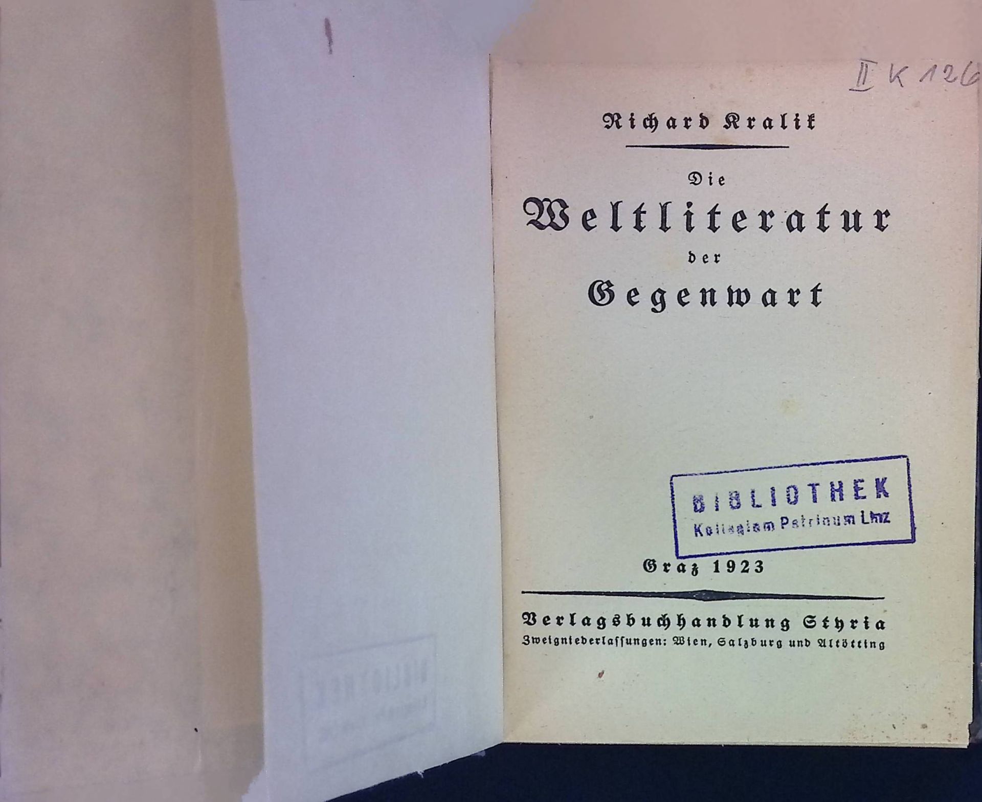Die Weltliteratur der Gegenwart