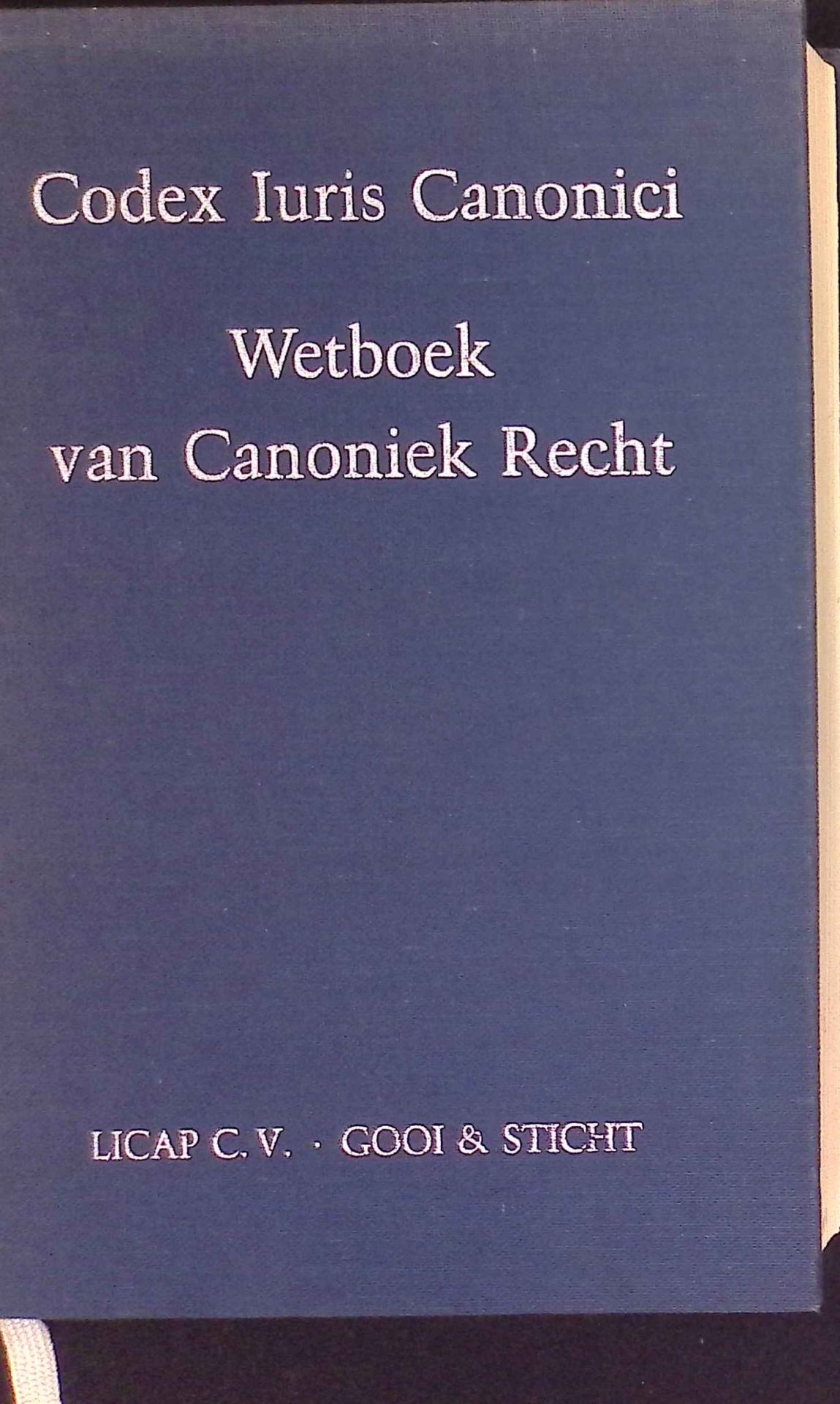 Wetboek van Canoniek Recht. Latijns-Nederlandse Uitgave. In Opdracht van de Belgische en de Nederlandse bisschoppenconferentie