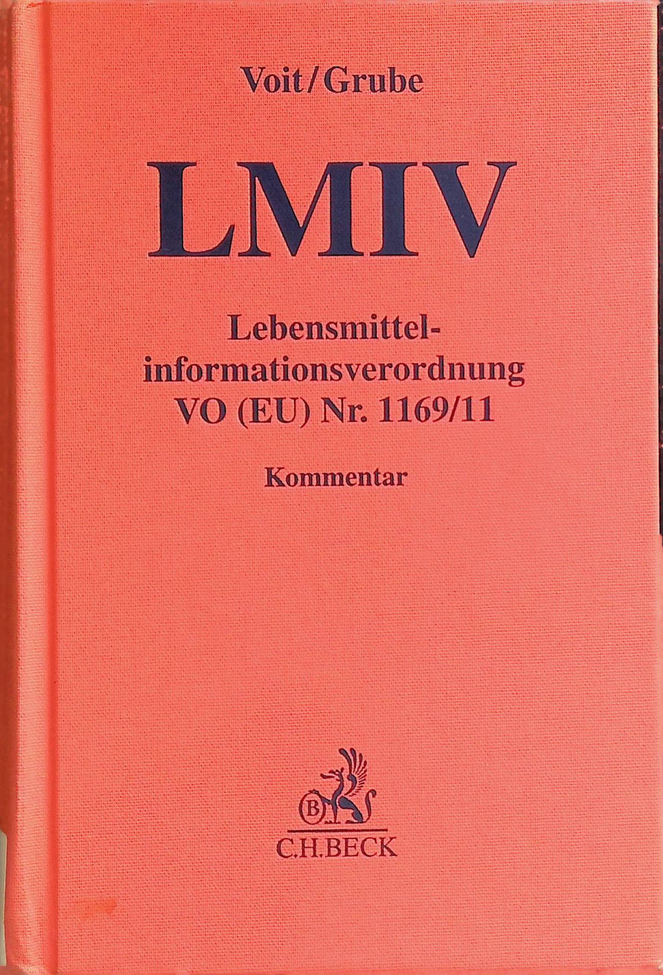 Lebensmittelinformationsverordnung : Kommentar