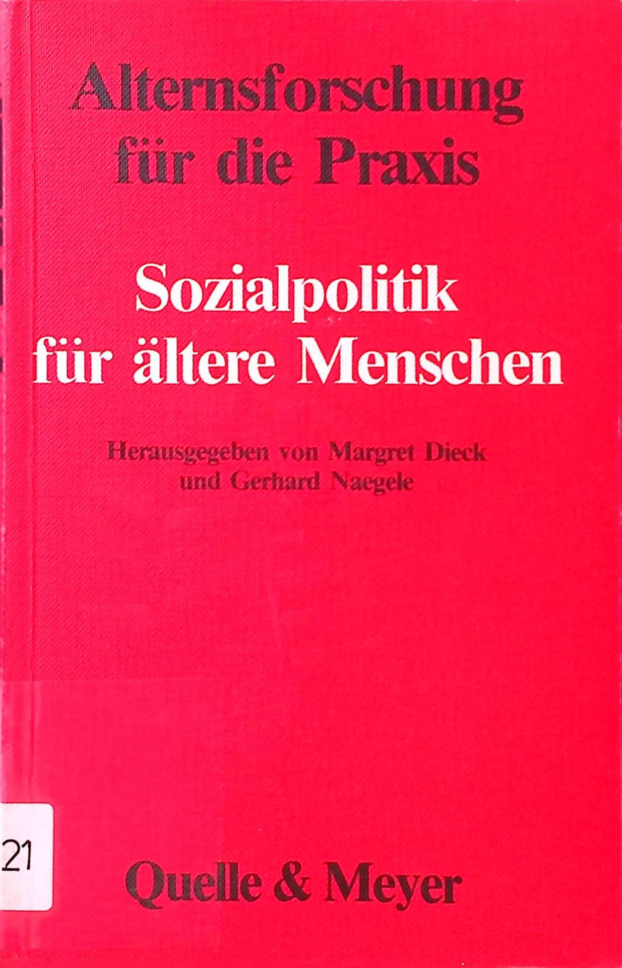 Sozialpolitik für ältere Menschen