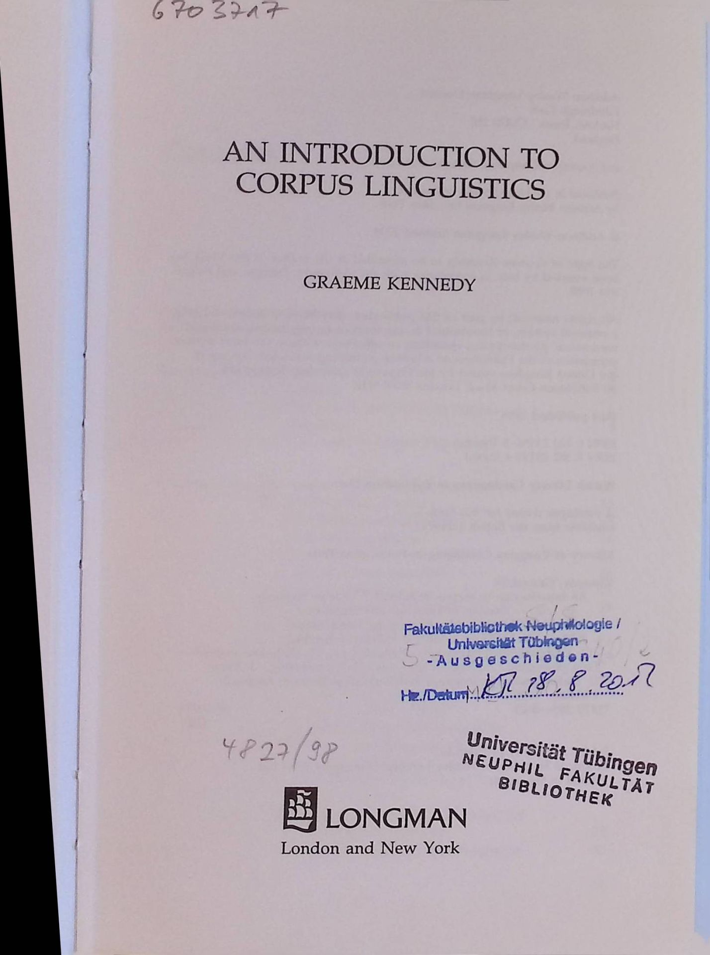 An Introduction to Corpus Linguistics