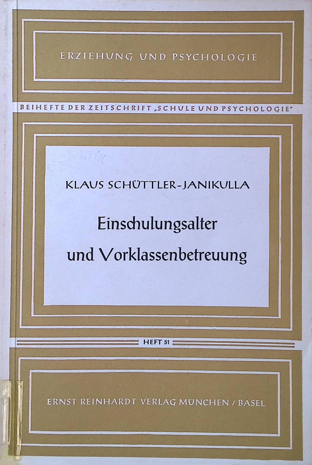 Einschulungsalter und Vorklassenbetreuung