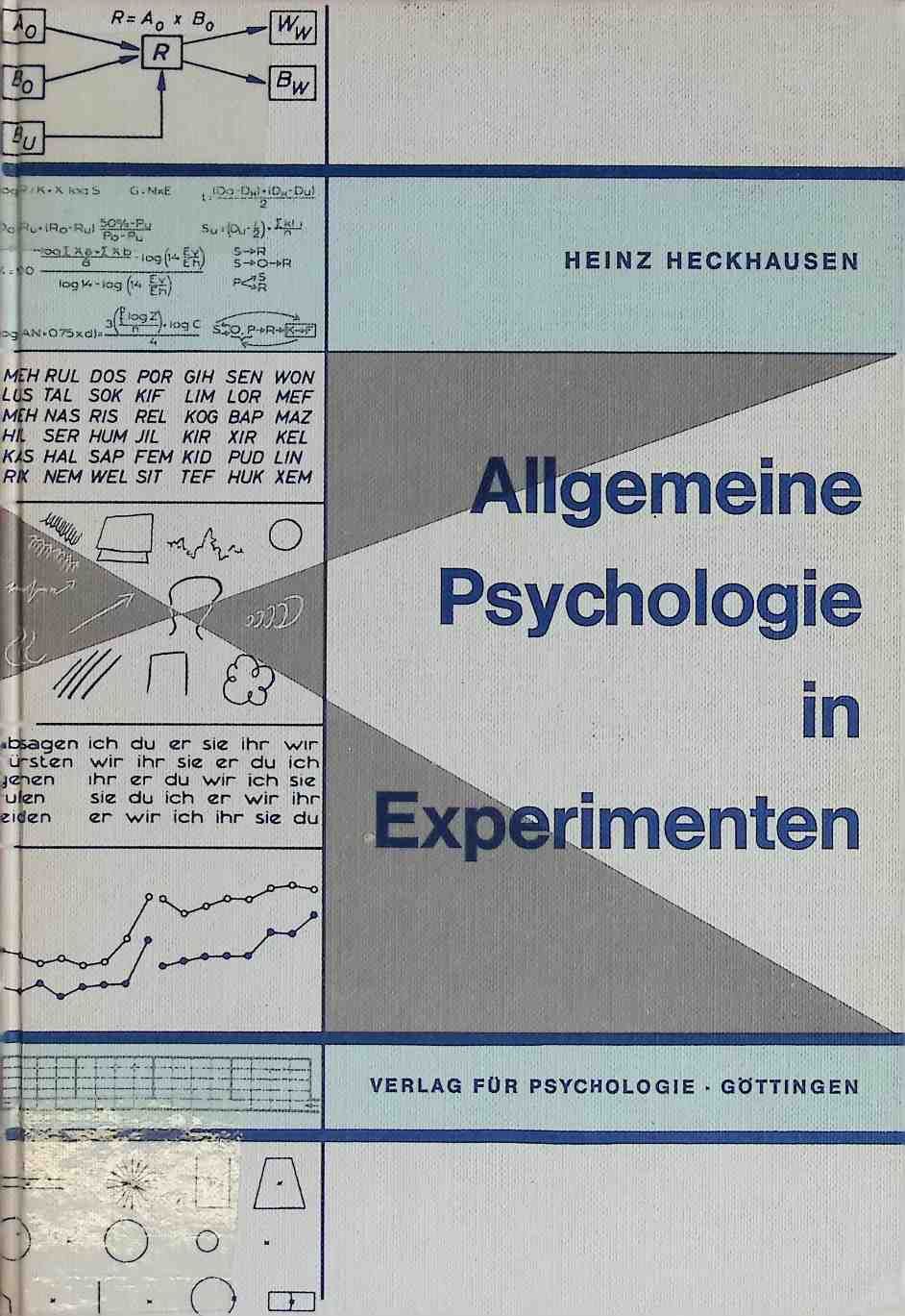 Allgemeine Psychologie in Experimenten