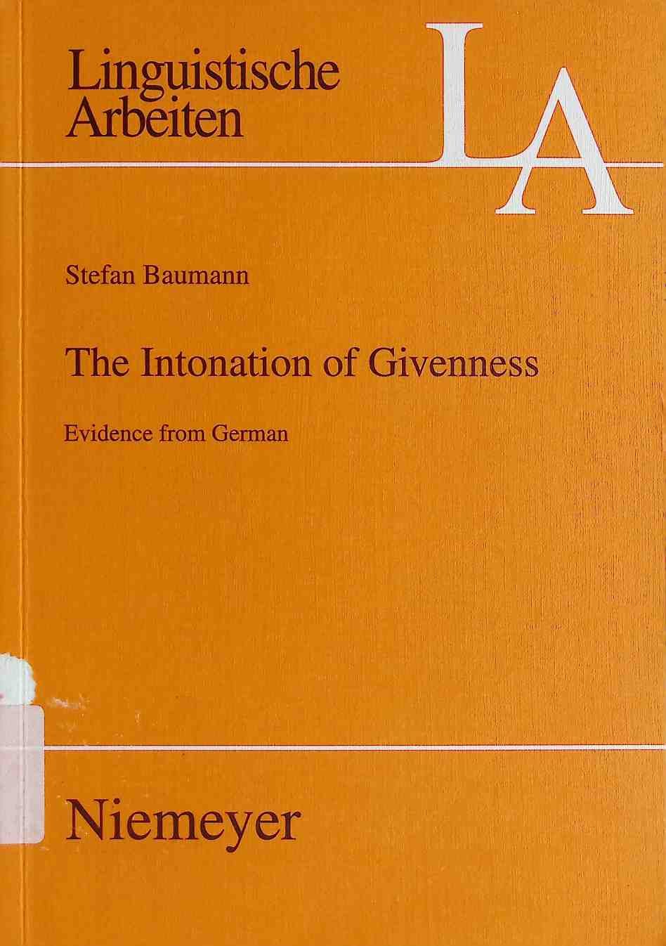 The Intonation of Givenness
