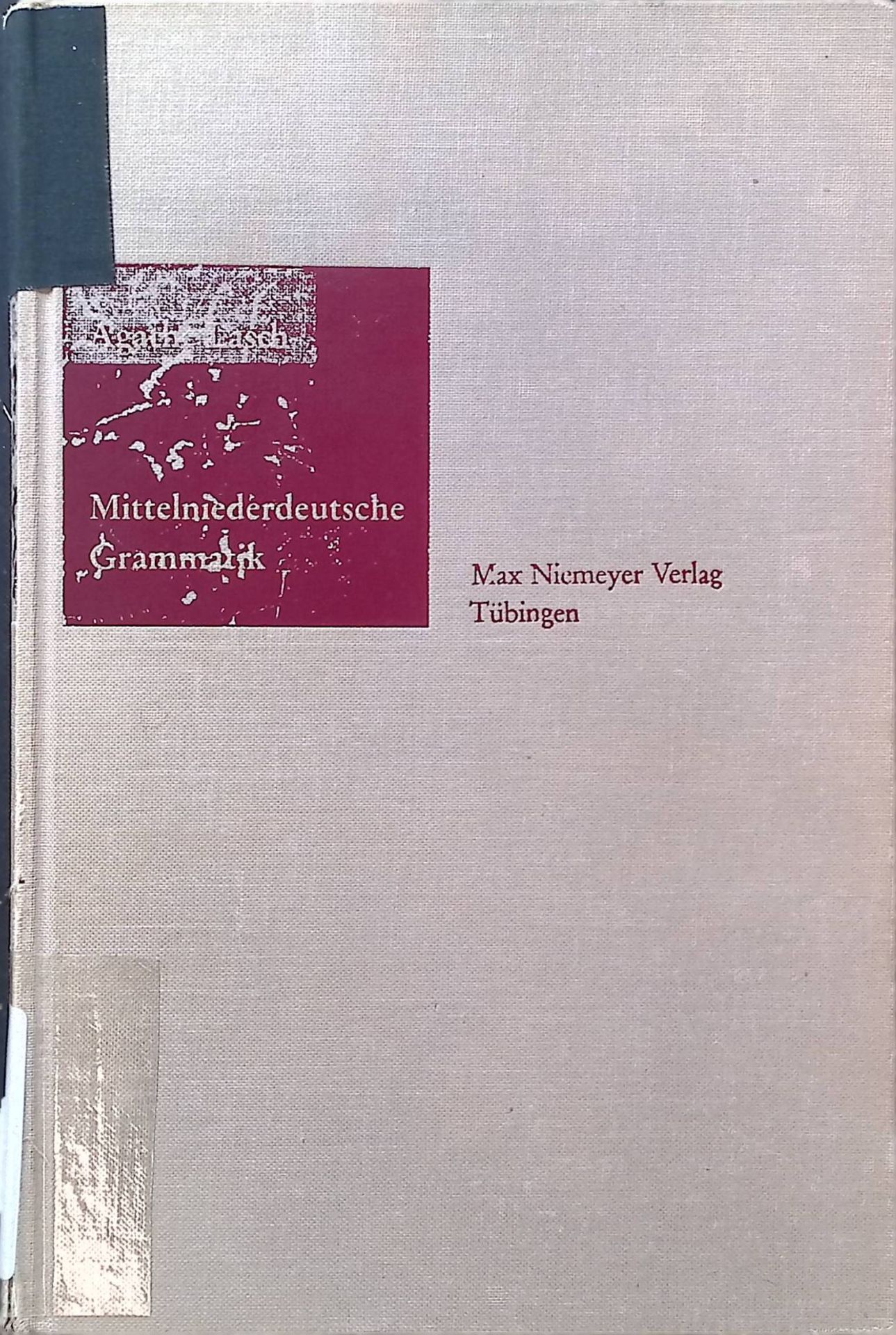 Mittelniederdeutsche Grammatik
