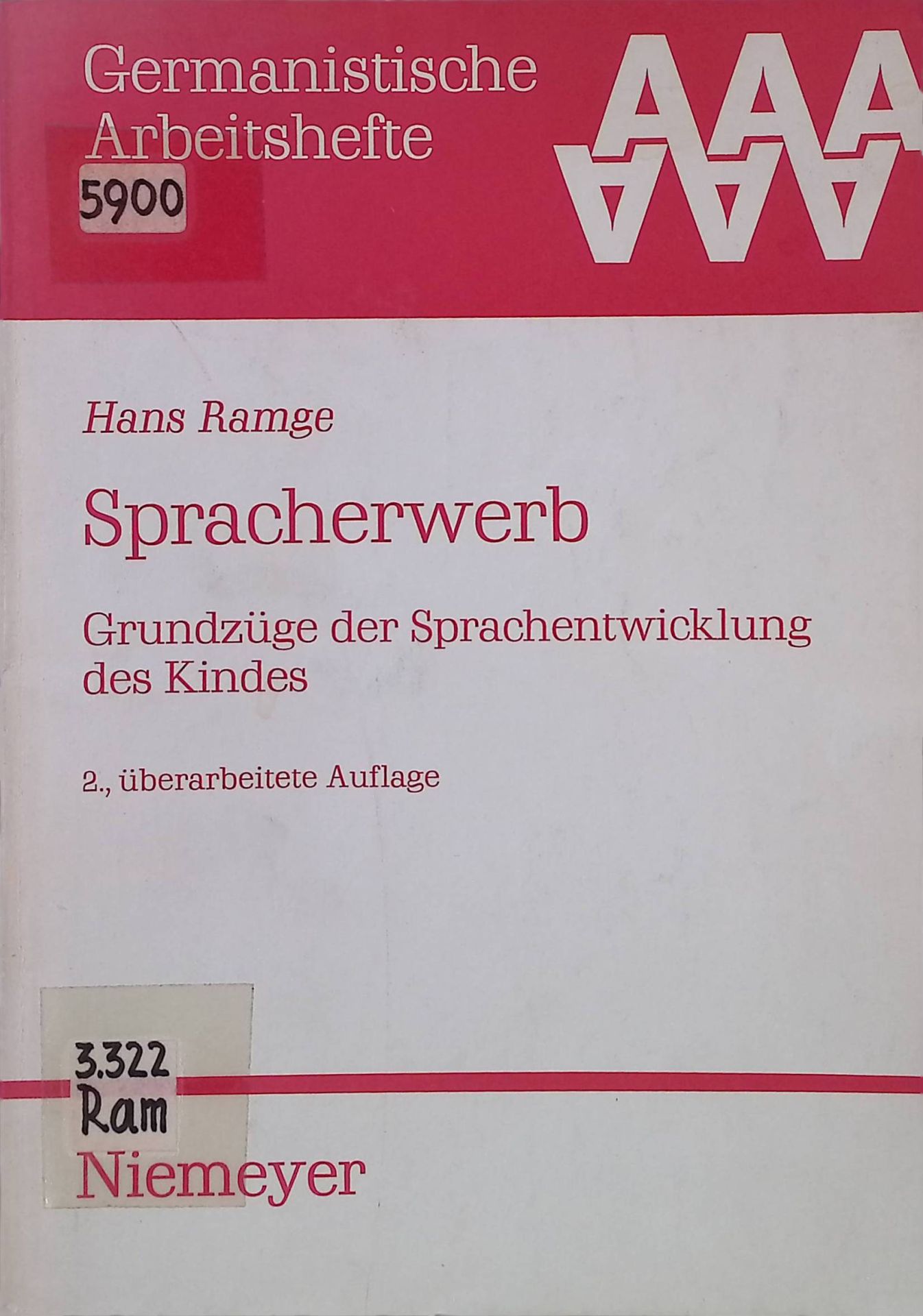 Spracherwerb : Grundzüge d. Sprachentwicklung d. Kindes