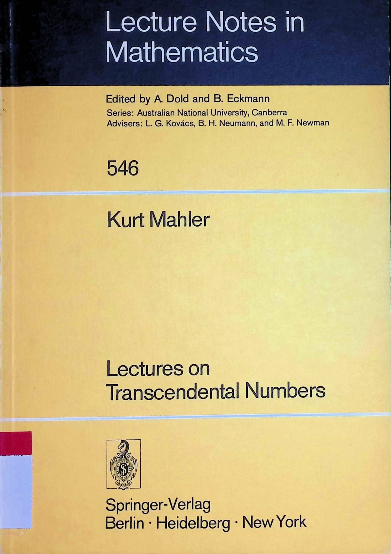 Lectures on Transcendental Numbers