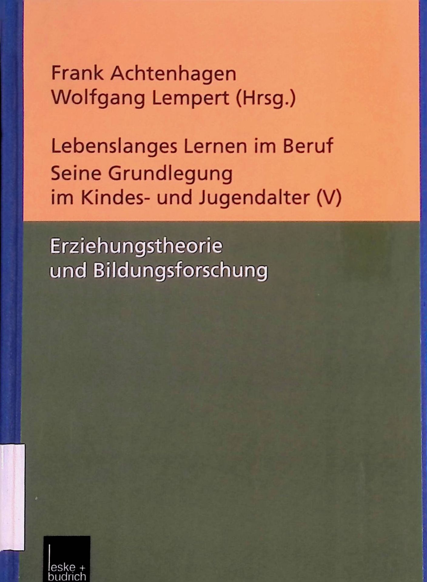 Erziehungstheorie und Bildungsforschung