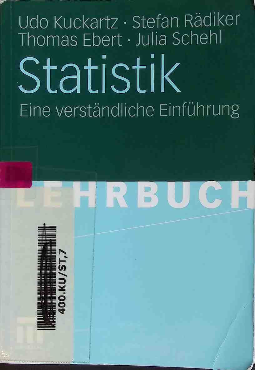 Statistik : eine verständliche Einführung