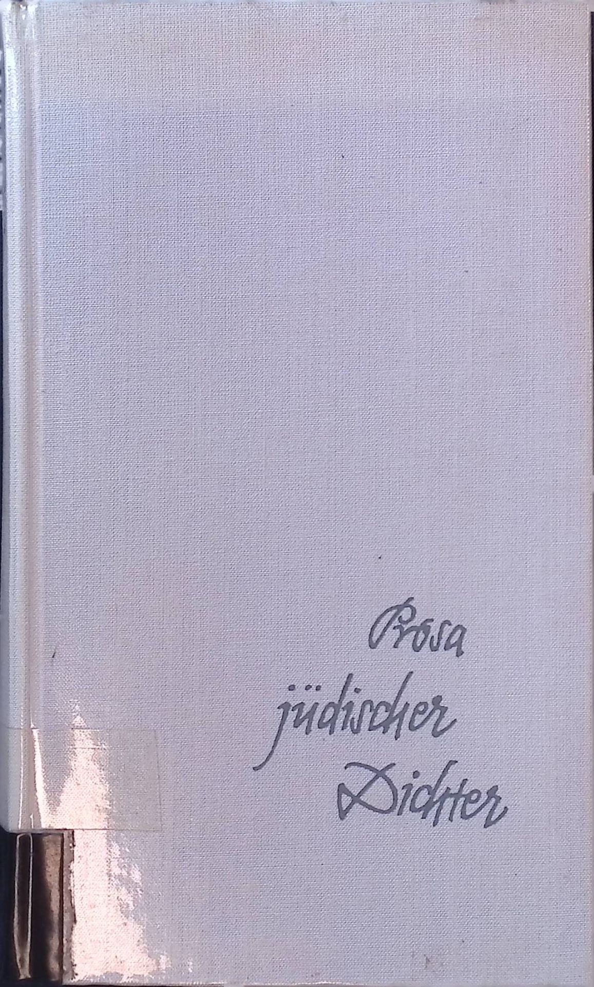 Das leere Haus : Prosa jüd. Dichter