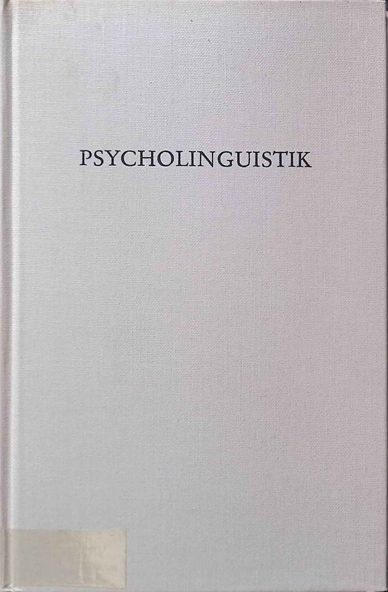 Psycholinguistik