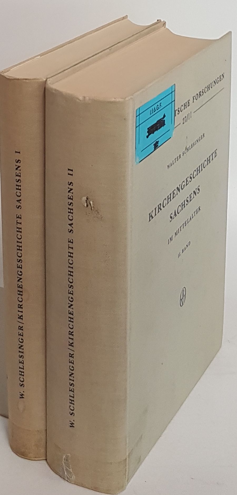 Kirchengeschichte Sachsens im Mittelalter (2 Bände KOMPLETT) - Bd.I: Von den Anfängen kirchlicher Verkündigung bis zum Ende des Investiturstreites/ Bd.II: Das Zeitalter der deutschen Ostsiedlung (1100-1300)