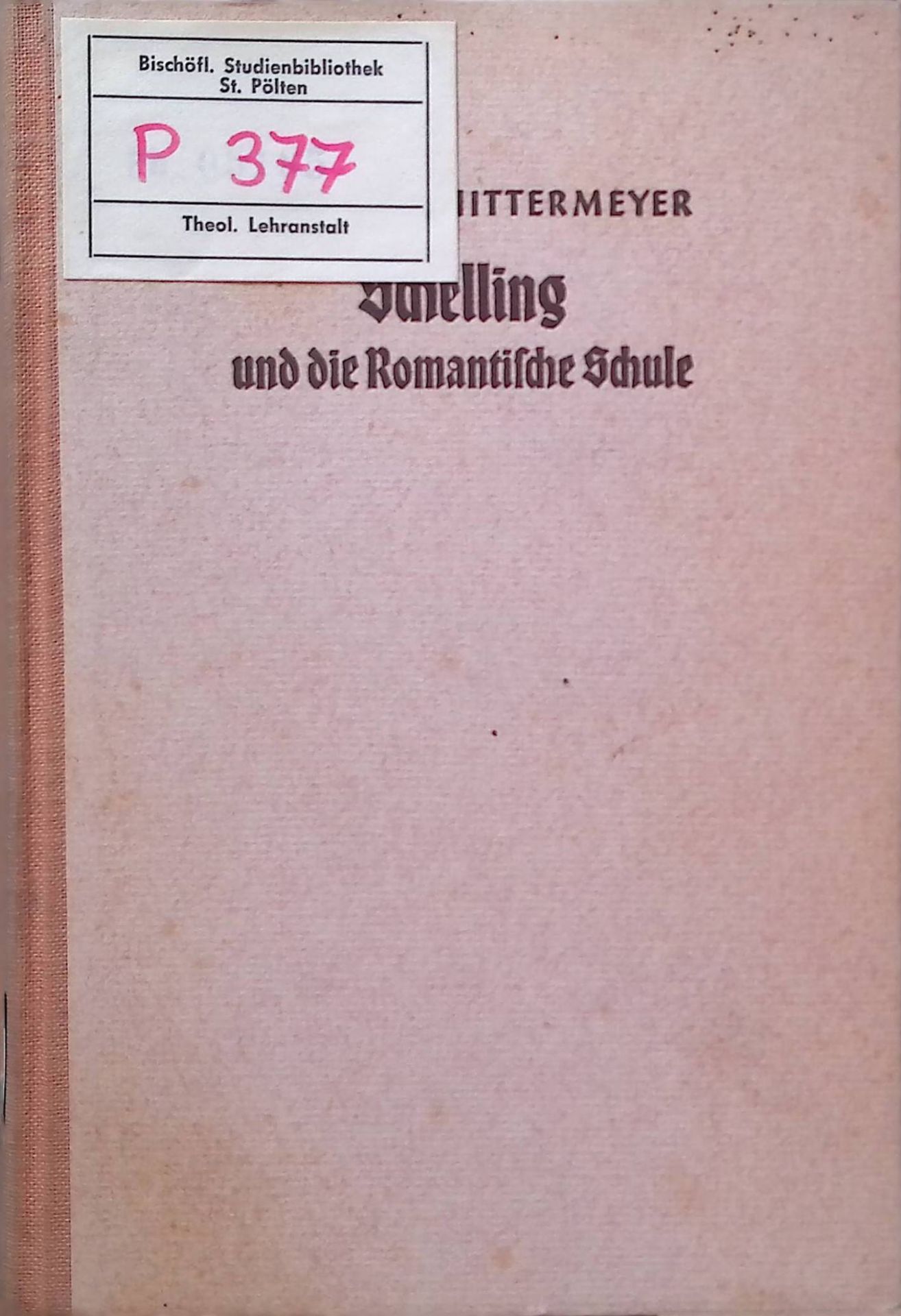 Schelling und die Romantische Schule