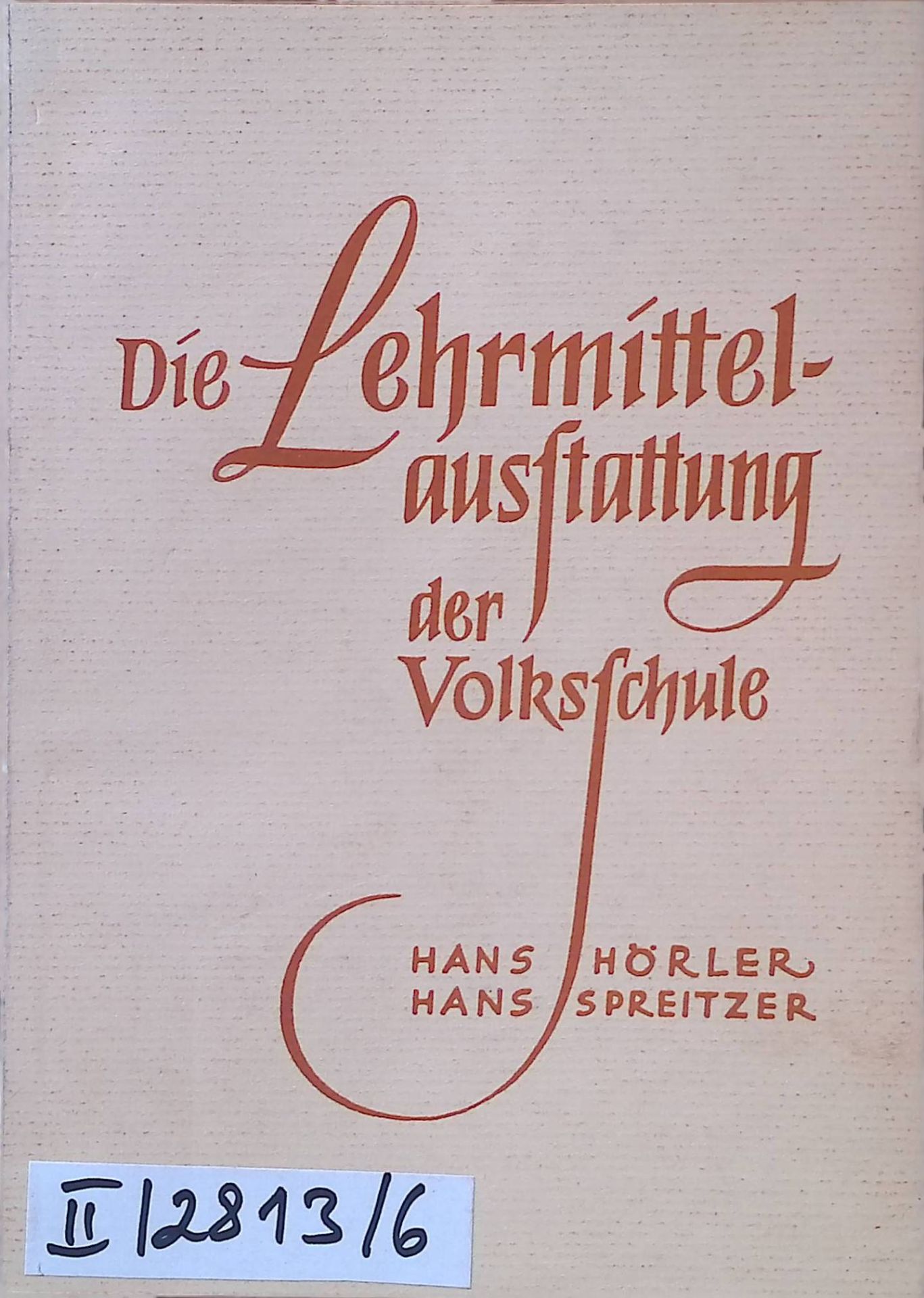 Die Lehrmittelausstattung der Volksschule