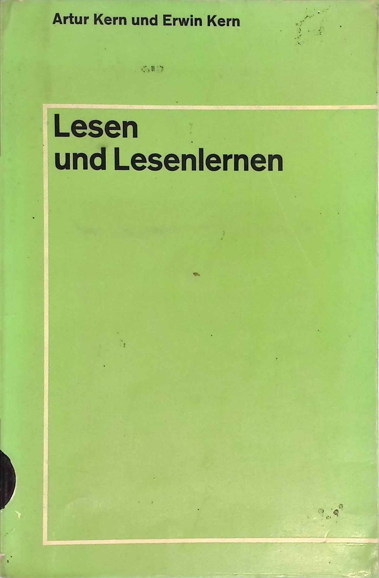 Lesen und Lesenlernen : Eine psycholog.-didakt. Darstellung